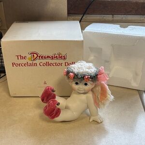 Vintage 2002 Dreamsicle Angel Porcelain Doll Danbury Mint Original Tag & Box